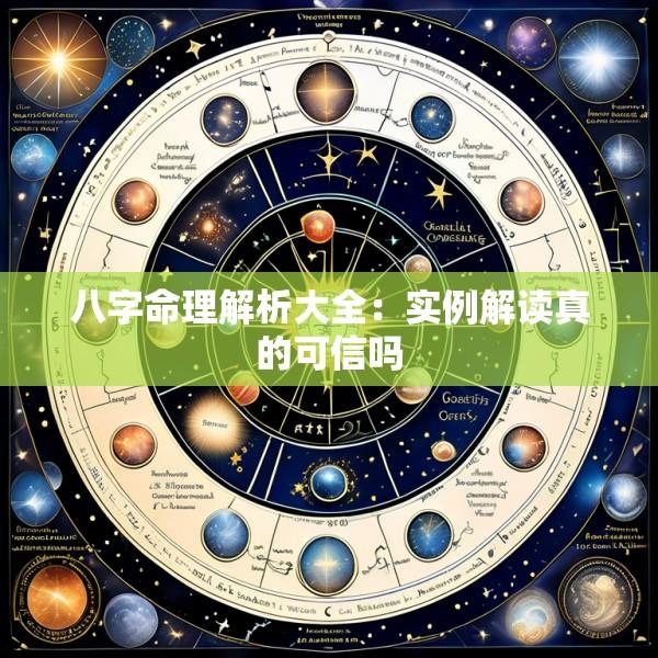 八字命理解析大全：实例解读真的可信吗