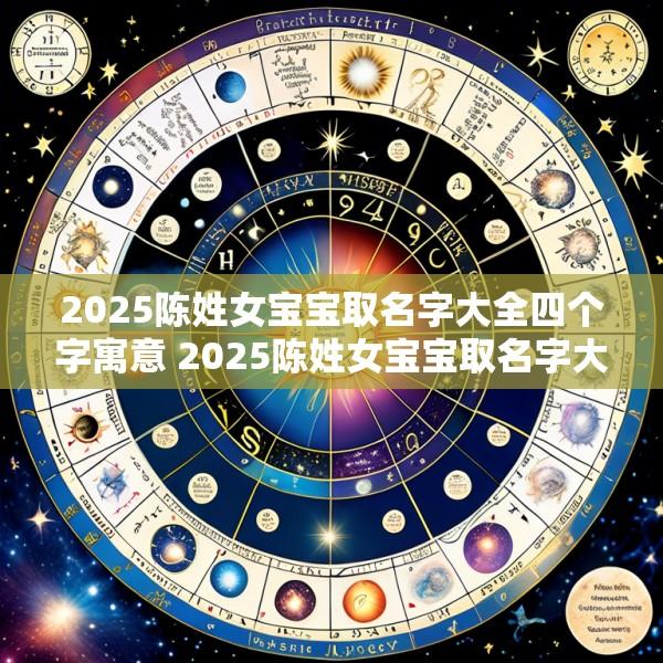 2025陈姓女宝宝取名字大全四个字寓意 2025陈姓女宝宝取名字大全四个字寓意是什么