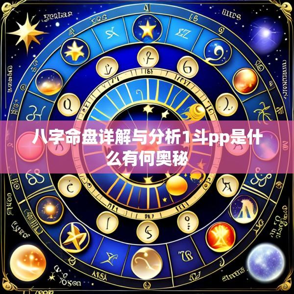 八字命盘详解与分析1斗pp是什么有何奥秘
