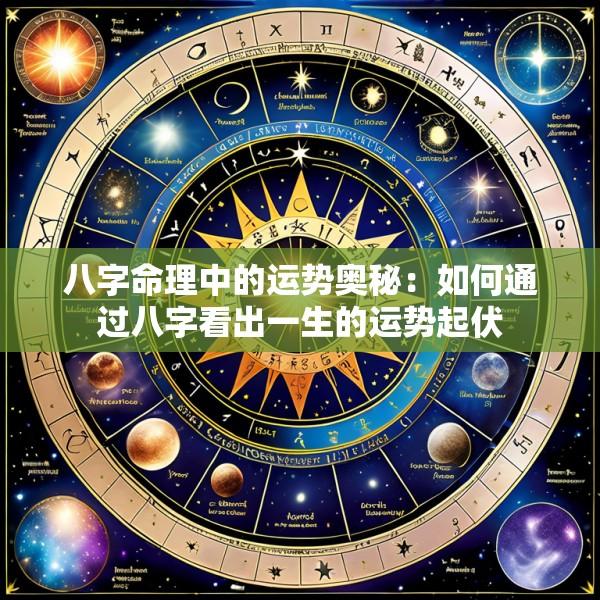 八字命理中的运势奥秘：如何通过八字看出一生的运势起伏