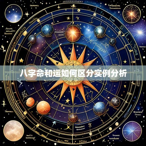 八字命和运如何区分实例分析