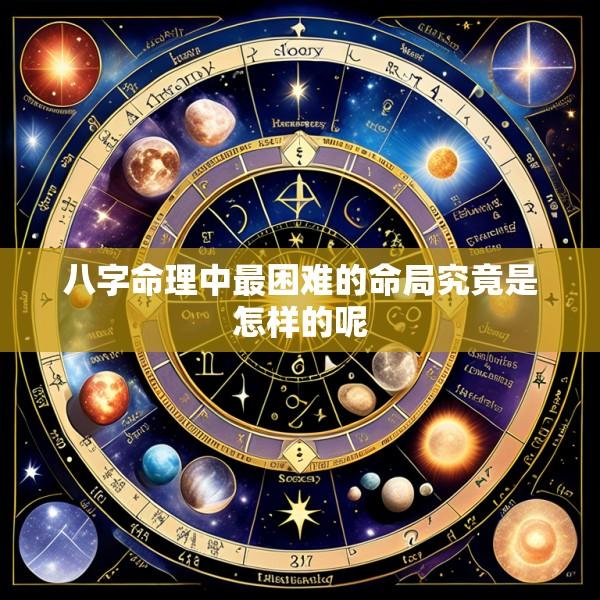 八字命理中最困难的命局究竟是怎样的呢