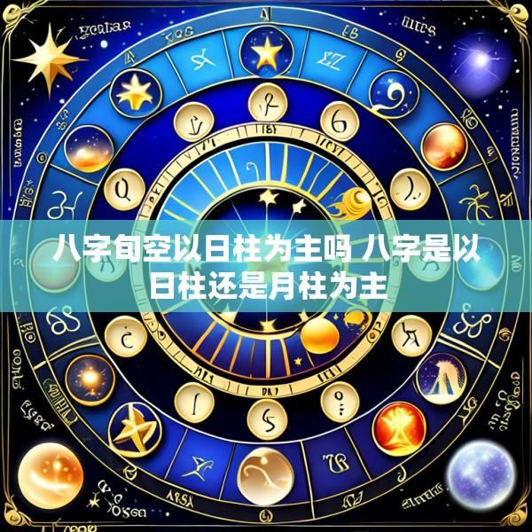 八字旬空以日柱为主吗 八字是以日柱还是月柱为主
