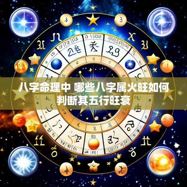 八字命理中 哪些八字属火旺如何判断其五行旺衰