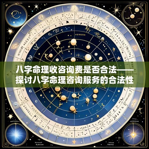 八字命理收咨询费是否合法——探讨八字命理咨询服务的合法性边界