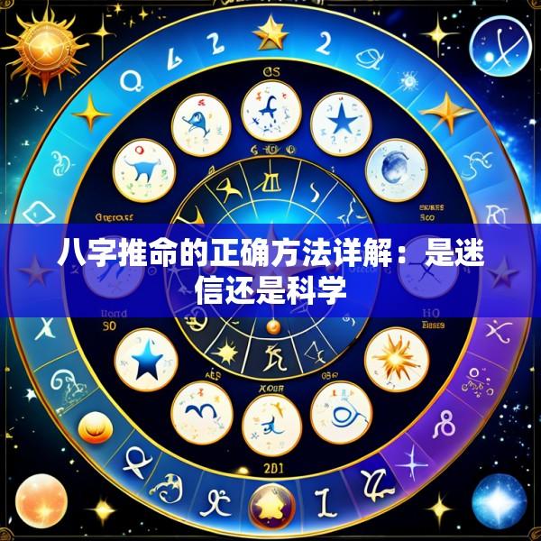 八字推命的正确方法详解：是迷信还是科学
