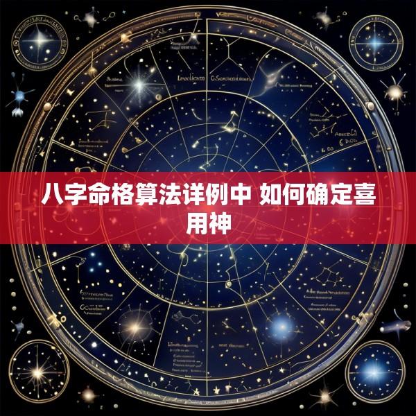 八字命格算法详例中 如何确定喜用神