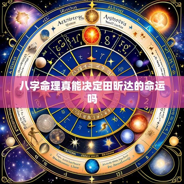 八字命理真能决定田昕达的命运吗