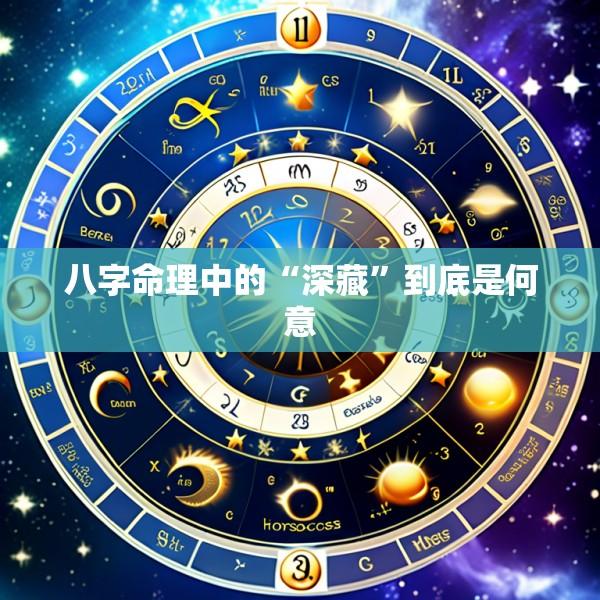 八字命理中的“深藏”到底是何意