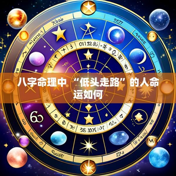八字命理中 “低头走路”的人命运如何
