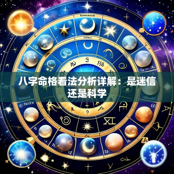 八字命格看法分析详解：是迷信还是科学