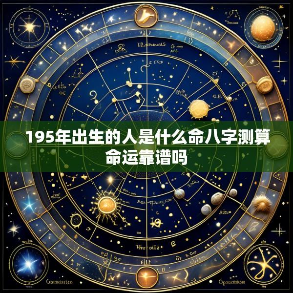 195年出生的人是什么命八字测算命运靠谱吗