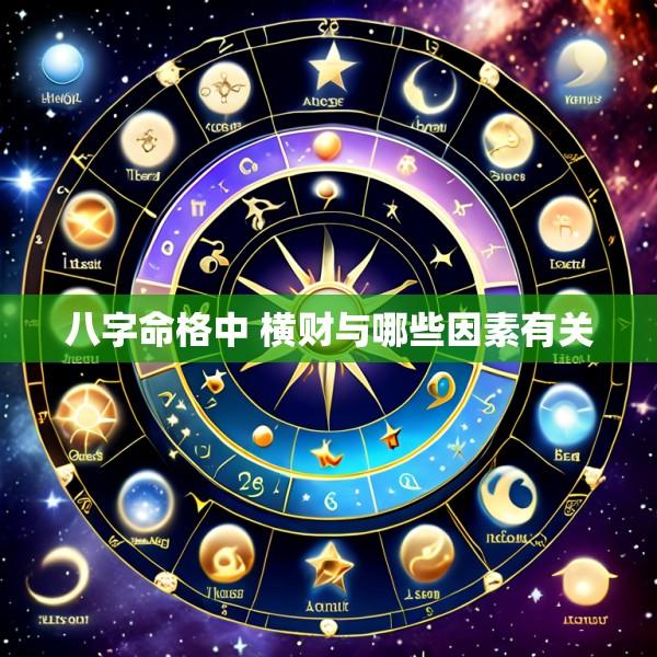 八字命格中 横财与哪些因素有关