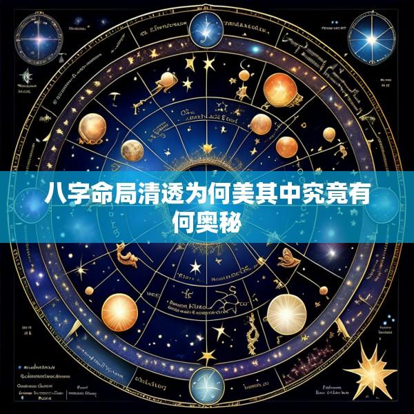 八字命局清透为何美其中究竟有何奥秘