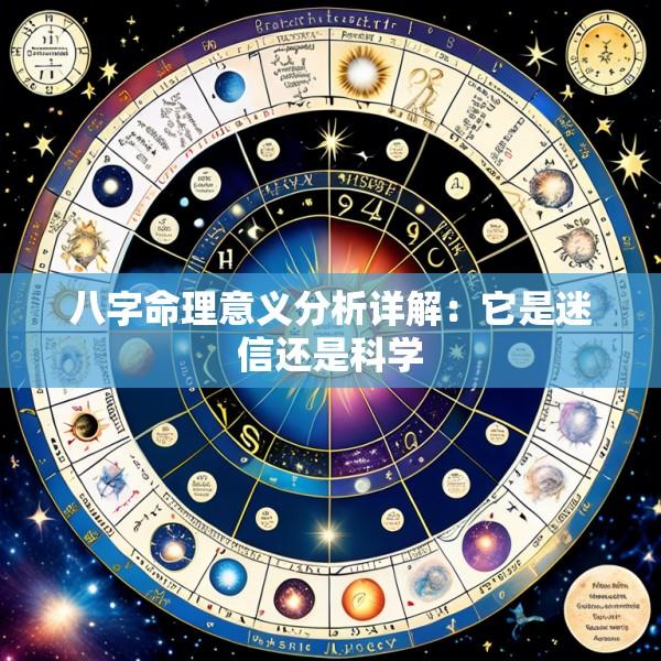 八字命理意义分析详解：它是迷信还是科学