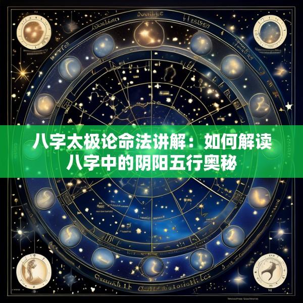 八字太极论命法讲解：如何解读八字中的阴阳五行奥秘