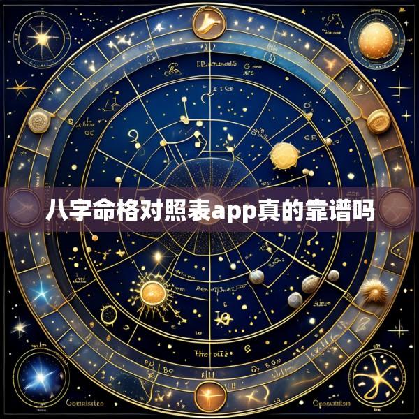 八字命格对照表app真的靠谱吗