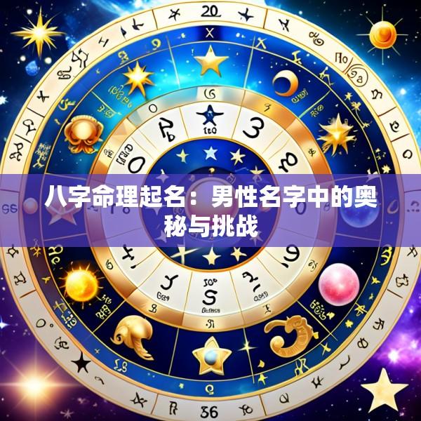 八字命理起名：男性名字中的奥秘与挑战