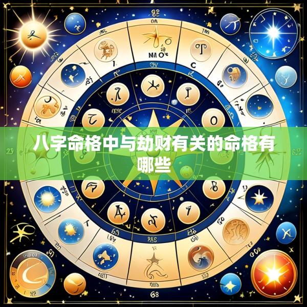 八字命格中与劫财有关的命格有哪些