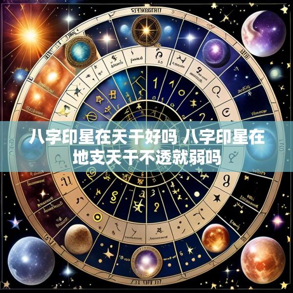 八字印星在天干好吗 八字印星在地支天干不透就弱吗