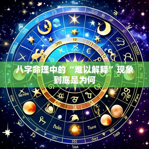 八字命理中的“难以解释”现象到底是为何