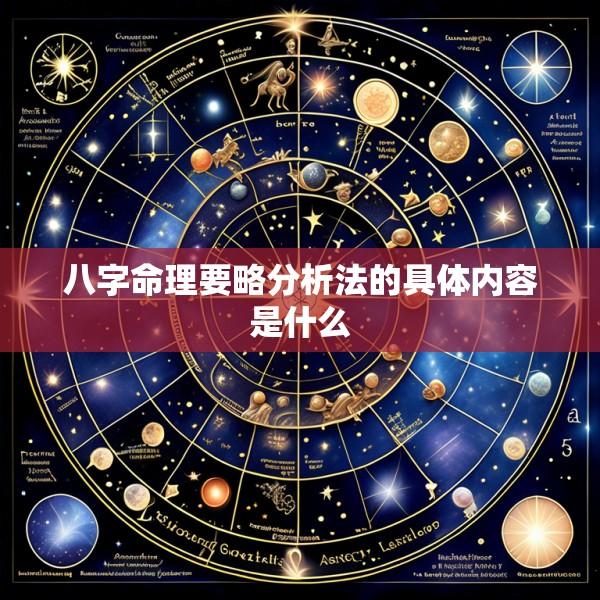 八字命理要略分析法的具体内容是什么