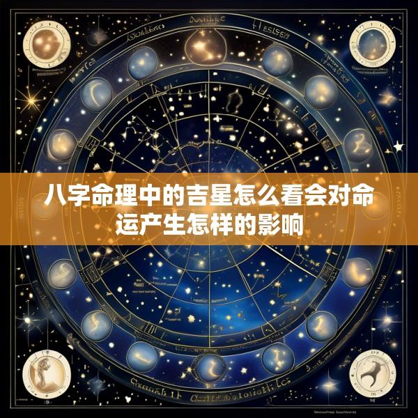 八字命理中的吉星怎么看会对命运产生怎样的影响