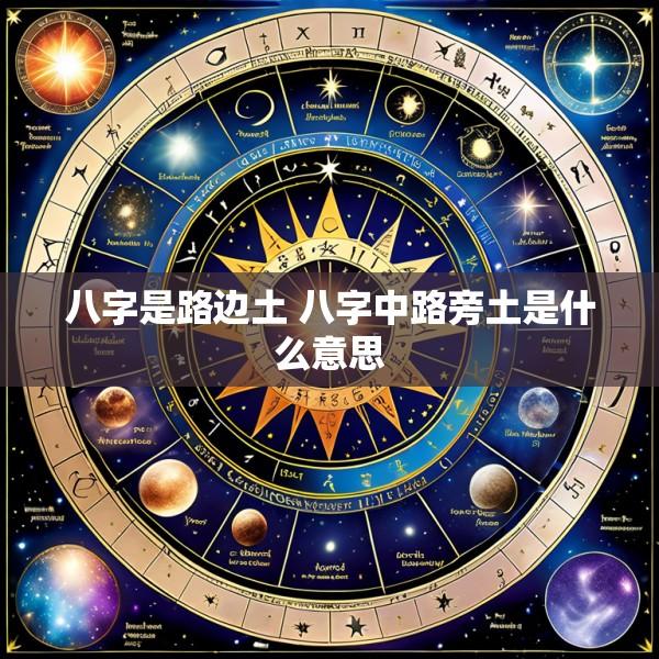 八字是路边土 八字中路旁土是什么意思