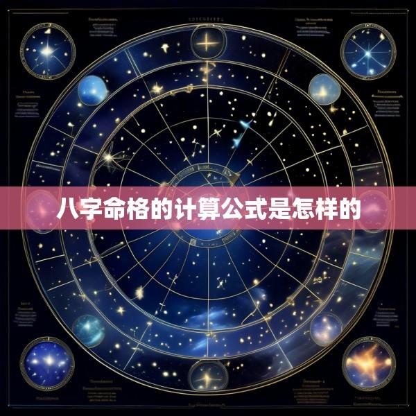 八字命格的计算公式是怎样的