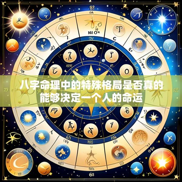 八字命理中的特殊格局是否真的能够决定一个人的命运