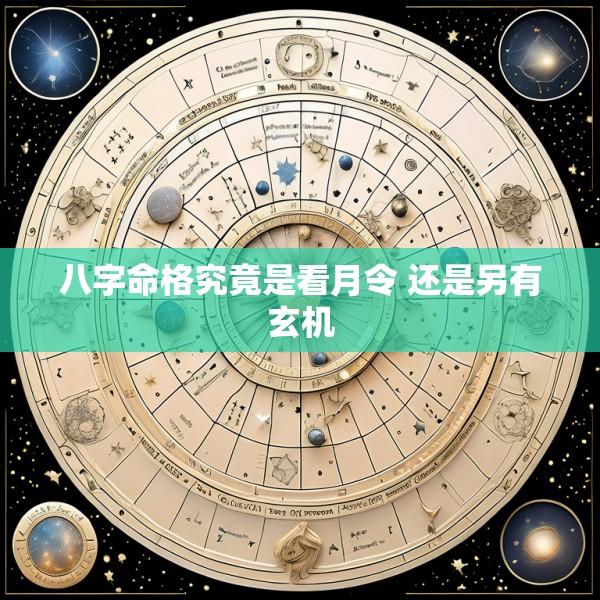八字命格究竟是看月令 还是另有玄机
