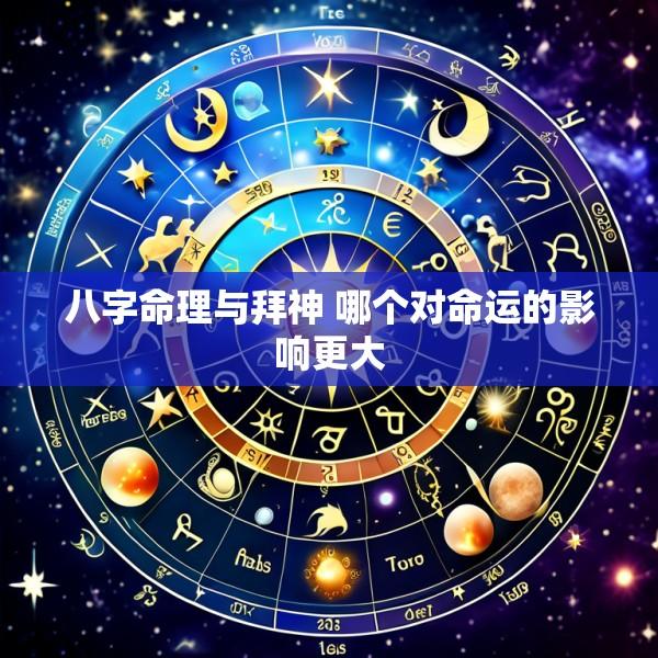 八字命理与拜神 哪个对命运的影响更大