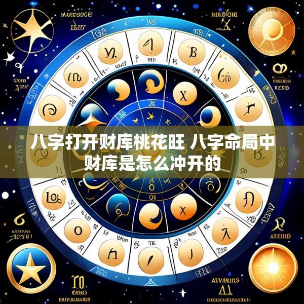 八字打开财库桃花旺 八字命局中财库是怎么冲开的