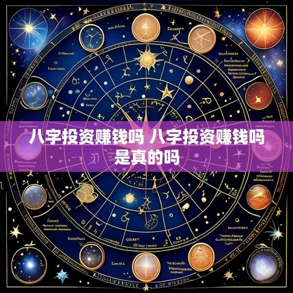 八字投资赚钱吗 八字投资赚钱吗是真的吗