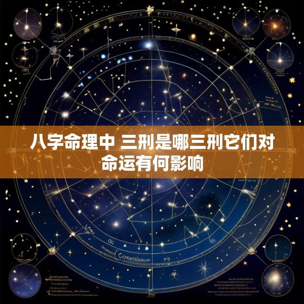 八字命理中 三刑是哪三刑它们对命运有何影响
