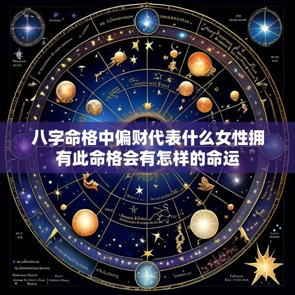 八字命格中偏财代表什么女性拥有此命格会有怎样的命运