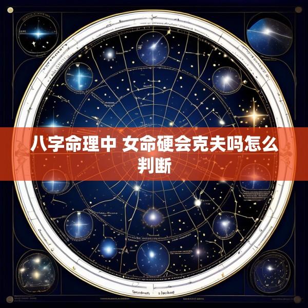 八字命理中 女命硬会克夫吗怎么判断