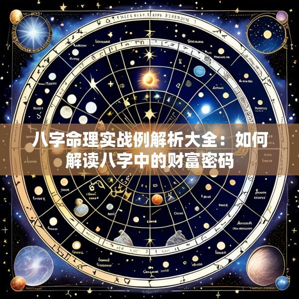 八字命理实战例解析大全：如何解读八字中的财富密码