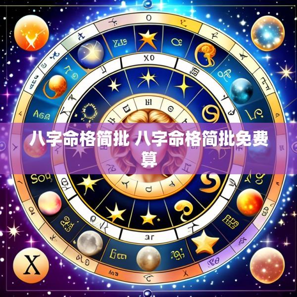 八字命格简批 八字命格简批免费算