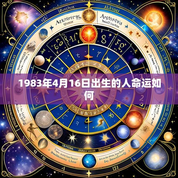 1983年4月16日出生的人命运如何