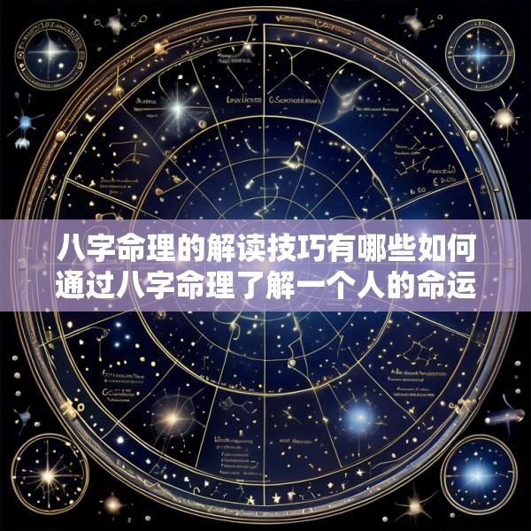 八字命理的解读技巧有哪些如何通过八字命理了解一个人的命运
