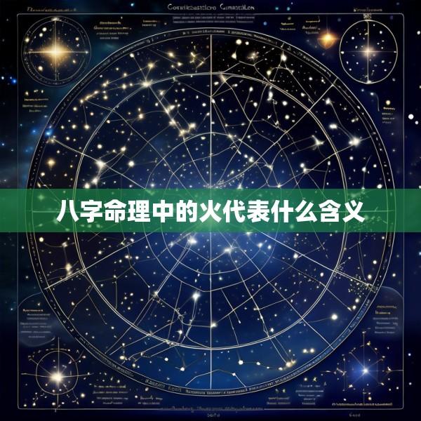 八字命理中的火代表什么含义