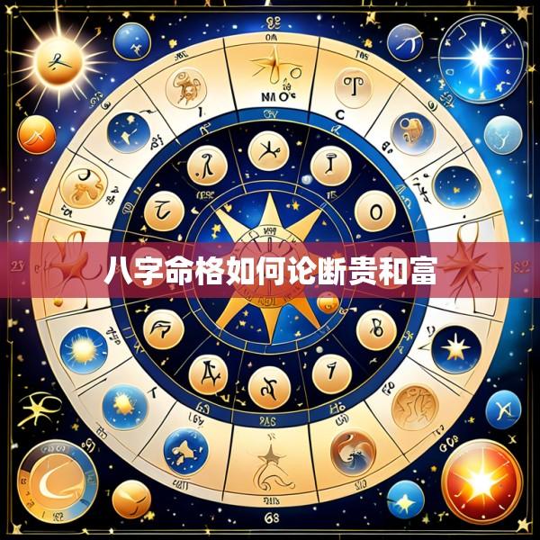 八字命格如何论断贵和富