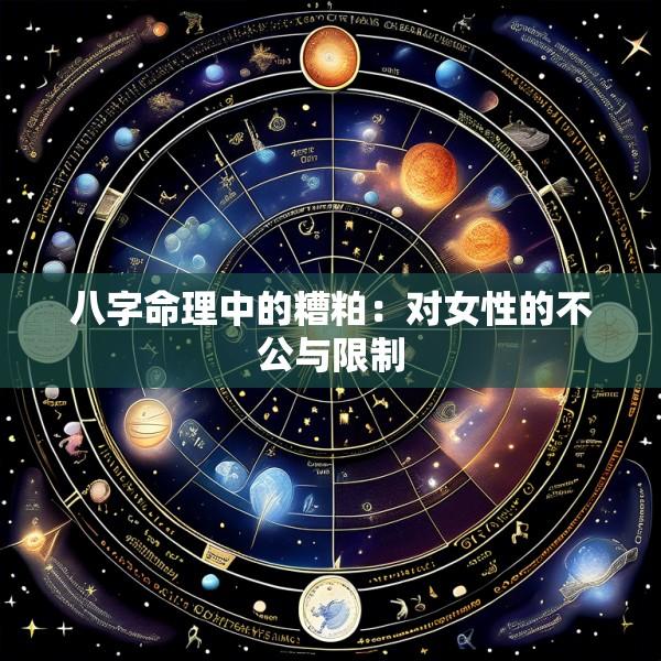八字命理中的糟粕：对女性的不公与限制