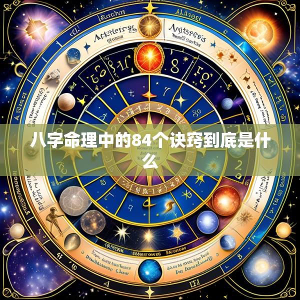 八字命理中的84个诀窍到底是什么