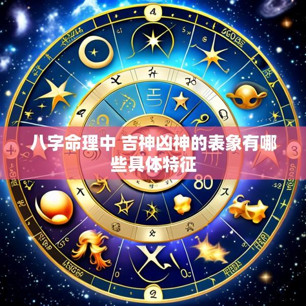 八字命理中 吉神凶神的表象有哪些具体特征