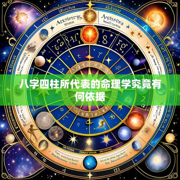 八字四柱所代表的命理学究竟有何依据