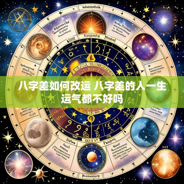 八字差如何改运 八字差的人一生运气都不好吗