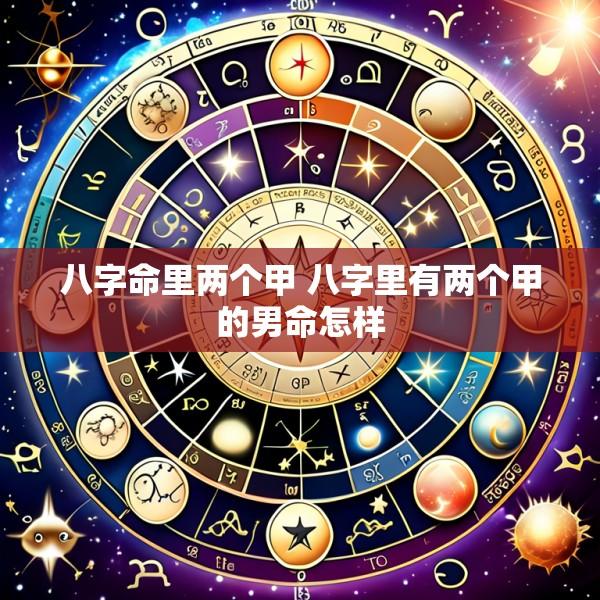 八字命里两个甲 八字里有两个甲的男命怎样