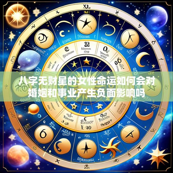 八字无财星的女性命运如何会对婚姻和事业产生负面影响吗